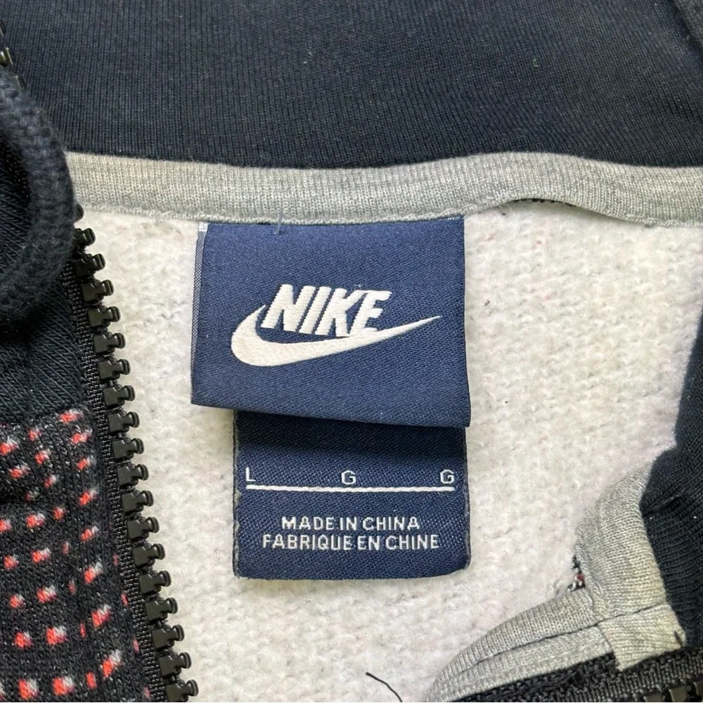 Vintage Nike blue tag Hoodie Mens‎ Large Mini Swoosh Logo Hooded Sweatshirt